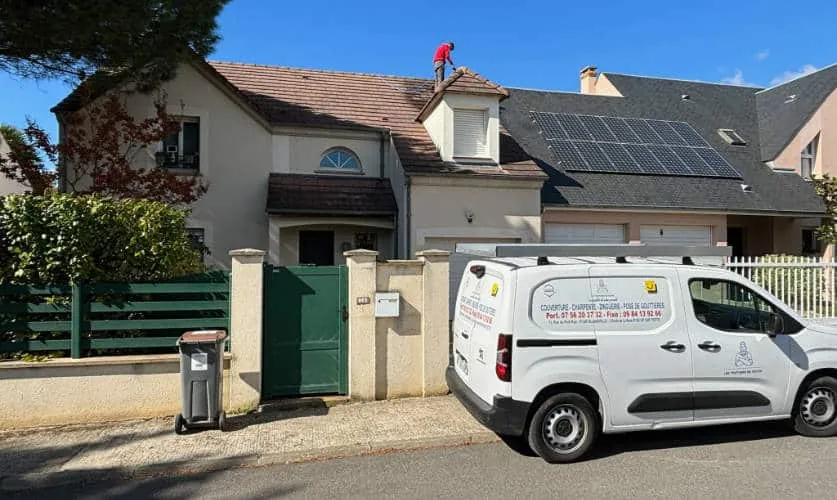 Chantier de couverture dans les Yvelines